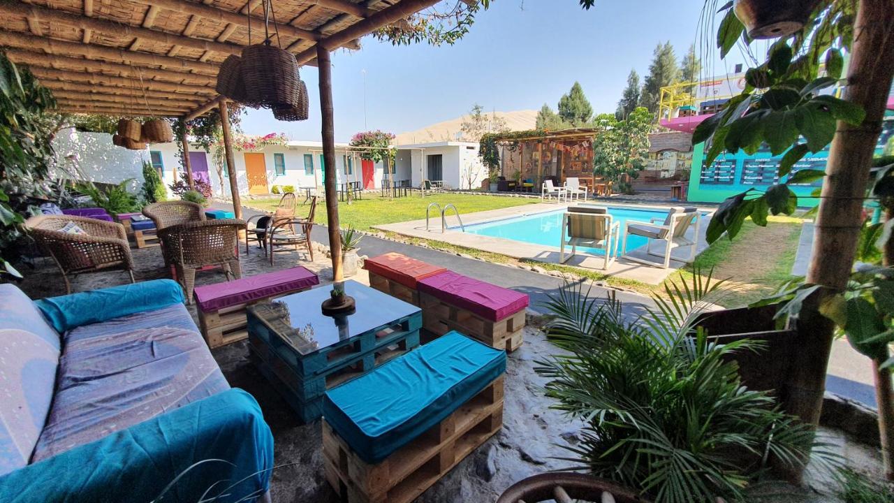 The Upcycled Hostel Huacachina Ica Bagian luar foto